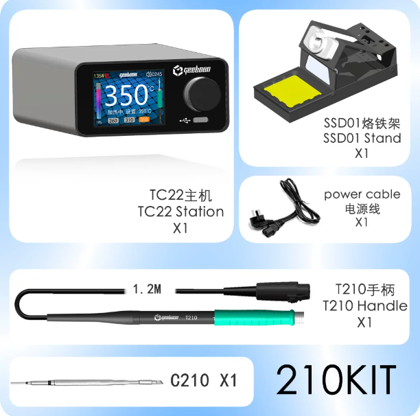 مجموعة محطة اللحام TC22 بقدرة  - مراجعة Electronics Repair In Usa وسعره