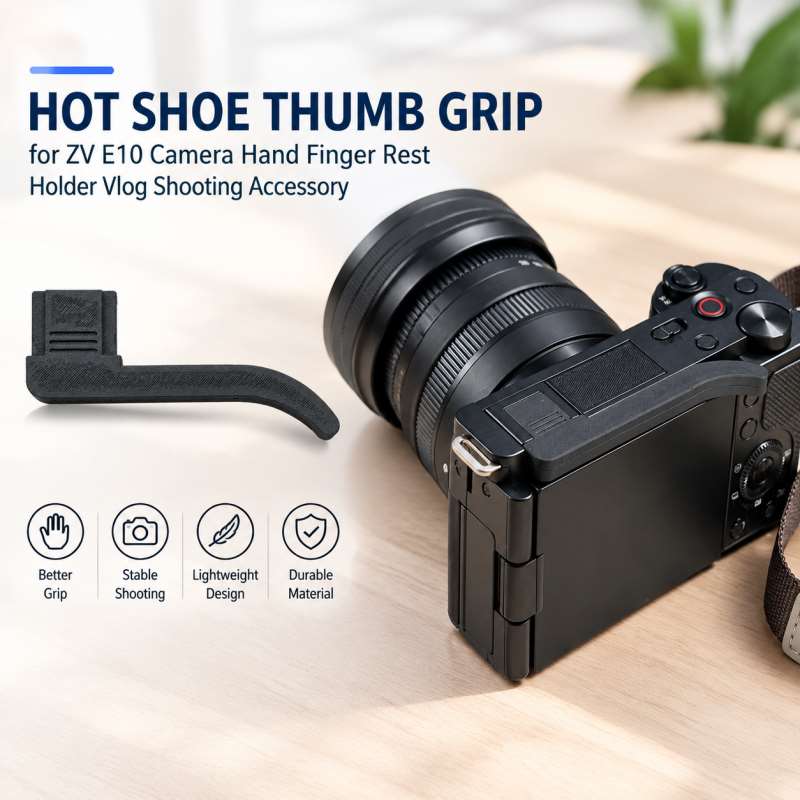 حامل إصبع الإبهام للكاميرا ZV  - مراجعة Sony Camera Zv-E10 وسعره